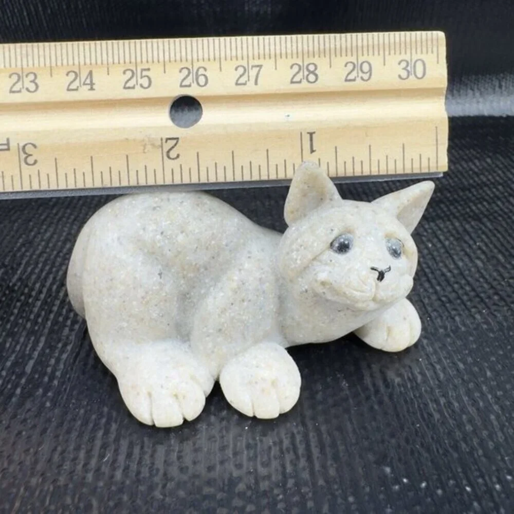 Vintage Quarry Critters Cameron Cat Figurine 2000 by Second Nature Design Figure